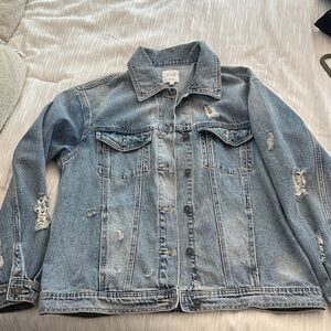 Oversized Classic Blue Denim Jean Jacket